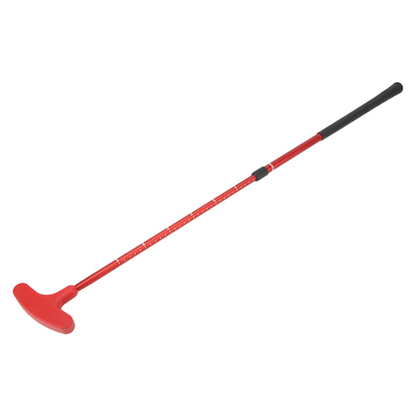 Golfputteri miehille, naisille ja lapsille - 2-suuntainen minigolfputteri oikeakätisille ja vasenkättisille - säädettävä pituus - golfputteri lapsille ja aikuisille - punainen