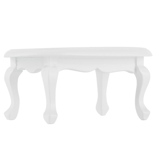 Mini Soffbord 1:12 Snekbord Miniatyr Möbel Modell Dockhus Dekorationer Tillbehör Vit