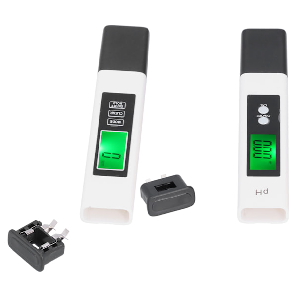 PH TDS Meter Combo 0,01pH Pen med høj præcision ±2 % aflæsningsnøjagtighed 3 i 1 EC temperaturmåler (A2(hvid) PH02SL(hvid))