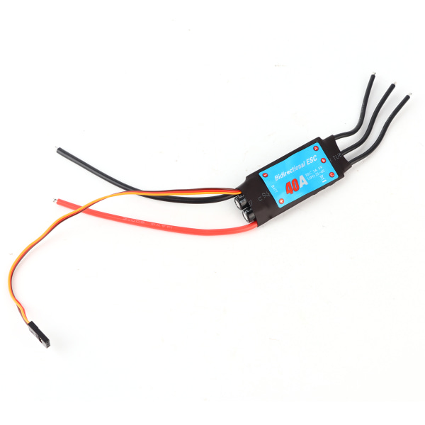 Toveis Brushless ESC Elektronisk Hastighetskontroll for RC Båt Skip Undervannspropeller (40A) 40A