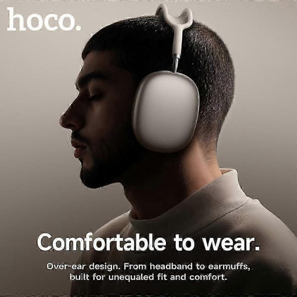 W65 Plus Max ANC Støjreducerende Bluetooth-hovedtelefoner Over-Ear Store hovedtelefoner Headset med magnetiske ørekopper deep space gray