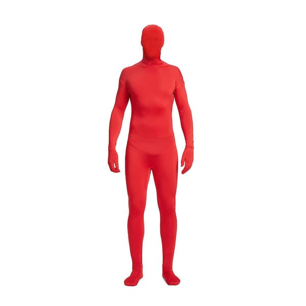 【LD】Juhla-asu Näkymätön Morph-puku Aikuiset Miehet Naiset Täysin Punainen Red 180CM