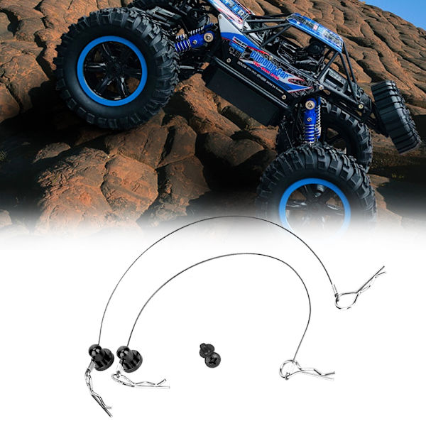 Anti-förlorad karosserikabelklämma med skruvhållare för Traxxas 1/10 RC-bil (svart)