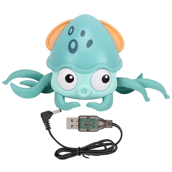 Crawling Crab Octopus Toy Rechargeable Light Automatic Music Obstacle Avoidance Crawling Crab Octopus Green