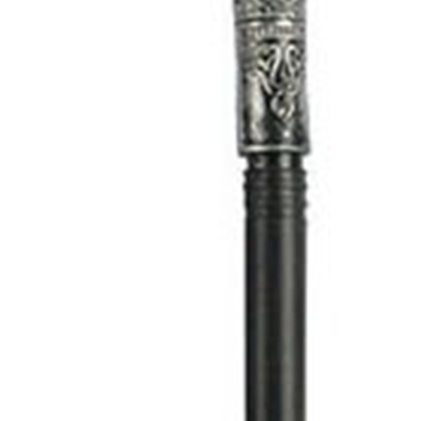 Mystisk Farao Tillbehör Forntida egyptisk stil Personal Scepter Kostym Tillbehör Rekvisita för Halloween Dress Up Fester Silver Snake Head