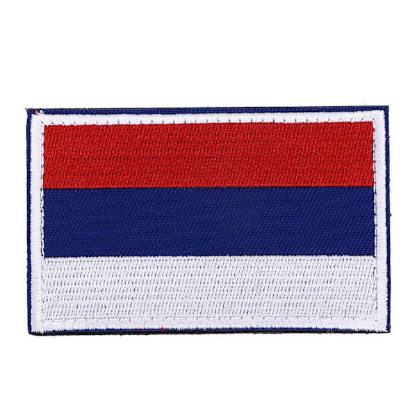 European Country Flags Patch World National Krok och Loop Badge Broderad Patch Accessoar Ryssland
