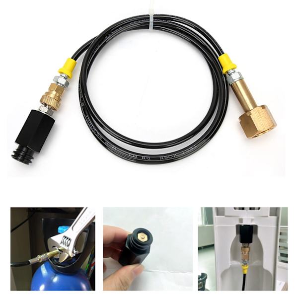 1,7 m CGA320 Gevind CO2 Sodavand Ekstern Slange Adapter Sæt til Køkken Sodavand Cylinder Spand