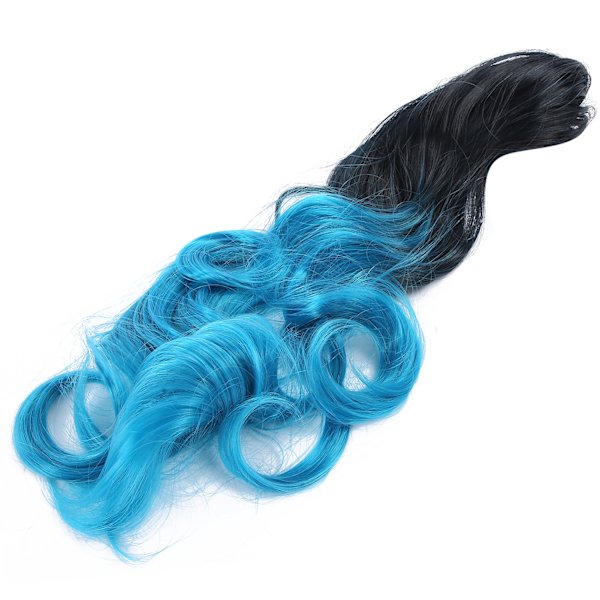 55 cm Curly Claw Clip hästsvans peruk Gradient Fashionabla syntetiska fibrer hästsvans Hårstycke1BT4535