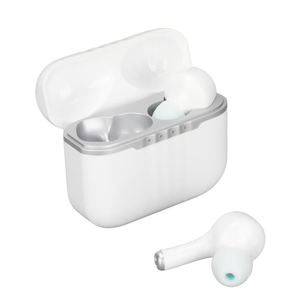 Trådlösa översättare hörlurar med Bluetooth 5.2 - Stöder 84 språk, 5 lägen, brusreducering (vit)