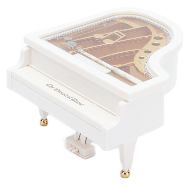Musikkasse Mini retro klassisk piano roterende trekantet musikkasse for hjemmeborddekorasjon pyntgave