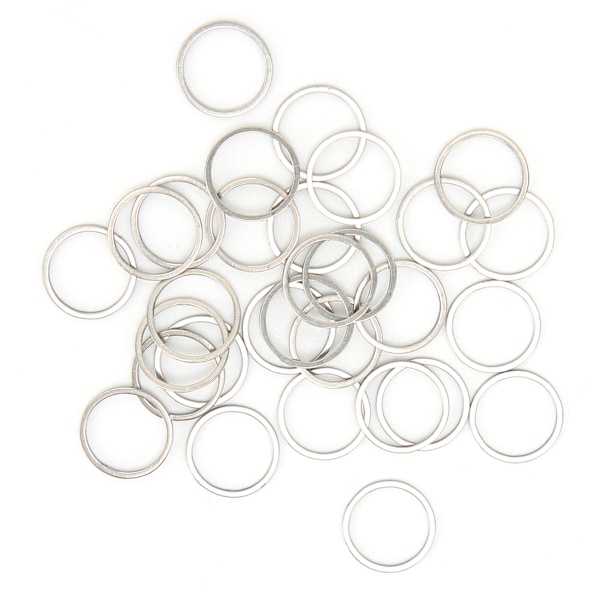 30 st Metal Open Bezel Hängen Craft DIY Rund ihålig ram för Resin Smycken MakingRound S