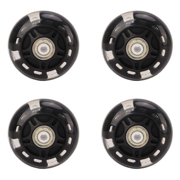 4 ST Inline Skate Flash Wheel Rullskridskor PU-hjul Ersättningsskridskohjul 69mm