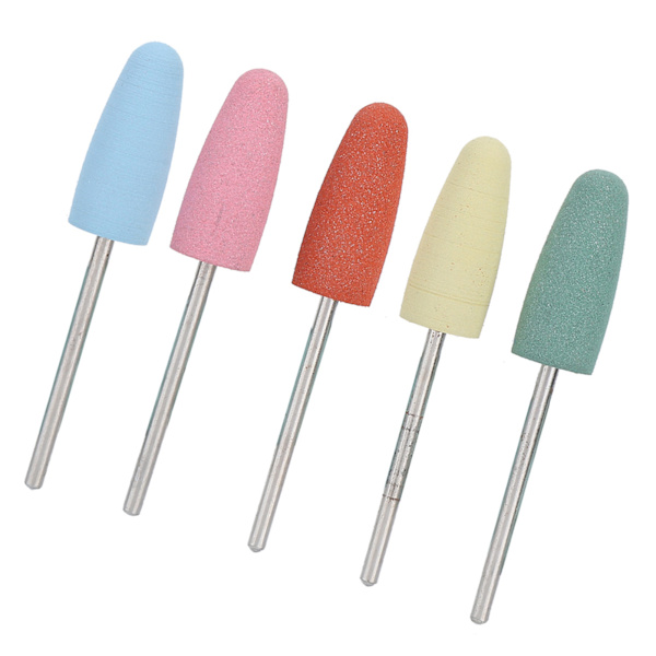 5 st/set Gummi Nagelborr Manikyr Pedikyr Nagelpolering Burr Tillbehör 171