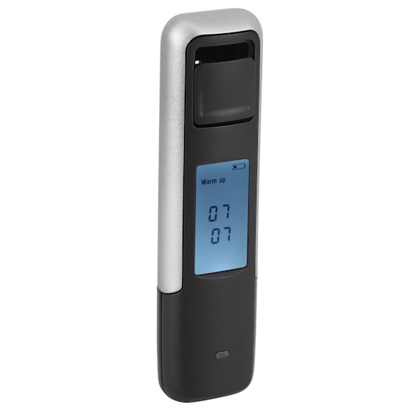 Bærbar alkometer LCD-skjerm Vintester rattfyllerianalysator Blåsedetektor CSY‑006Sølv