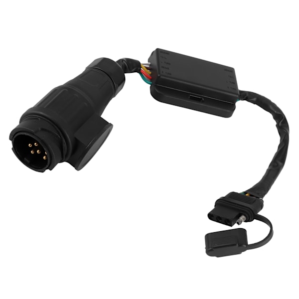 Tilhengerkontakt Europeisk 13-polet til Amerikansk 4-polet Baklyskrets Ledningsadapter Plug and Play