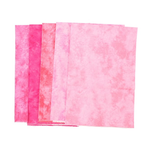 5 st Bomullstyg för Quiltning Smutsfärgat 50 cm Långt 45 cm Brett Mjukt Lappverkstyg för Hantverk DIY Reparation Rosa 50 cm Långt 45 cm Brett (5 st)