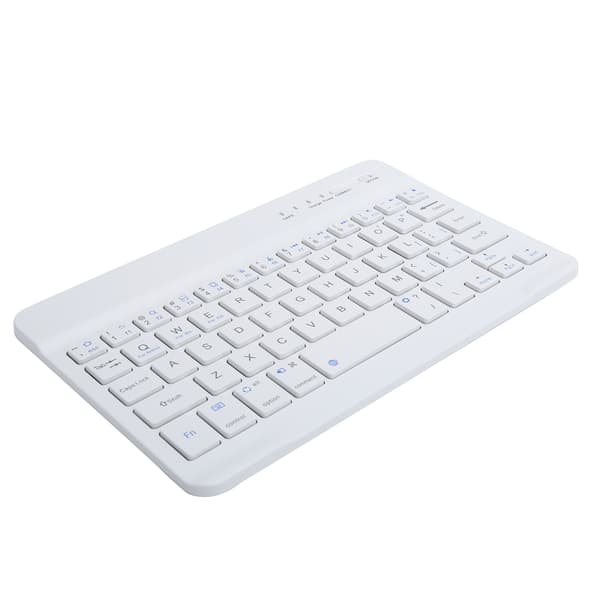 Mini Bluetooth Tastatur Portabel 59 Taster Tablet Computer Tilbehør Hvid 7in HB028