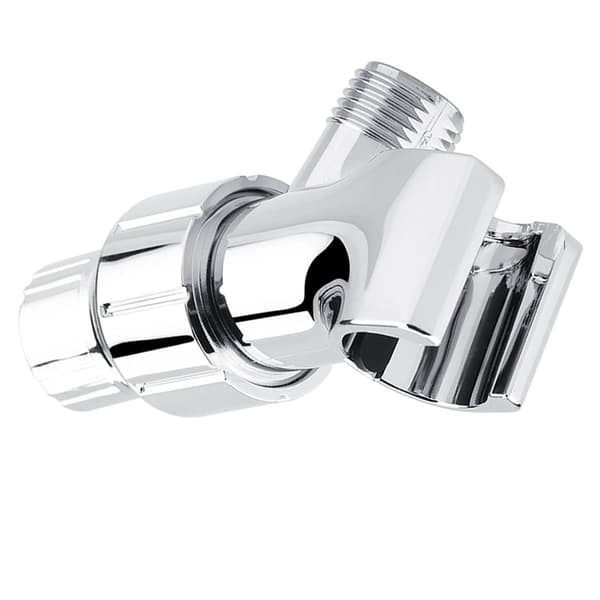 Chrome Plated 3-Way Shower Head Diverter Shower Arm Mounted Bracket Bathroom Accessory