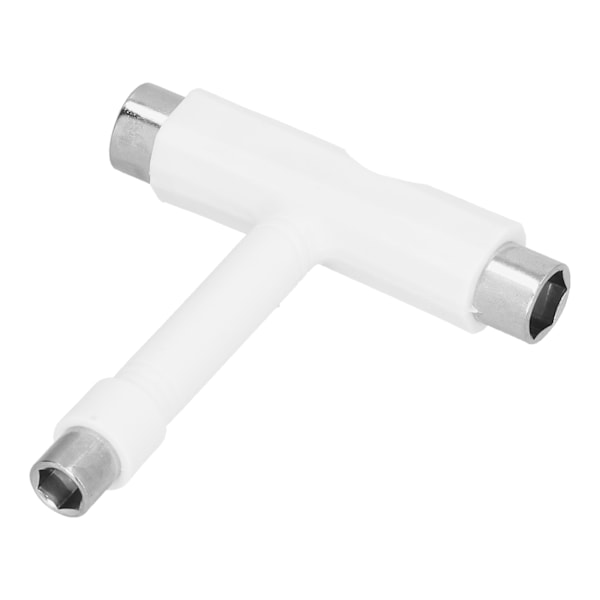 Skate Tool Multifunktions Bærbar Skateboard TType Hex Nøgle Sæt Beslag Hardware Hvid