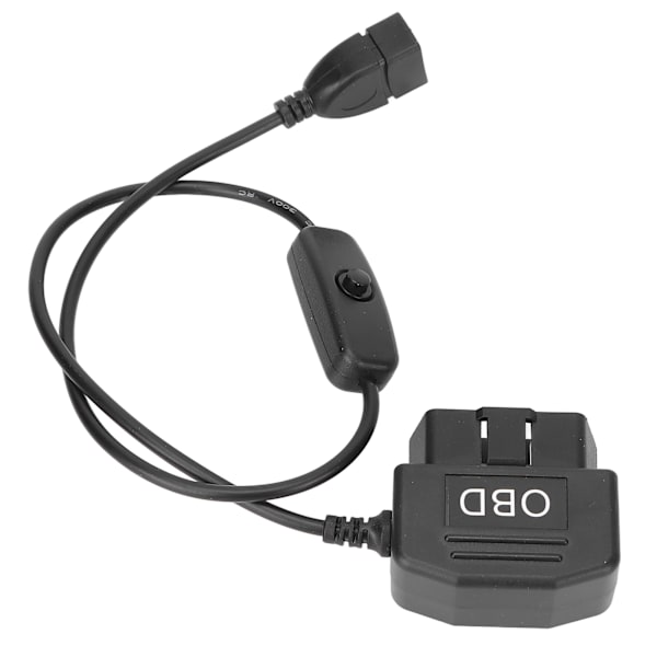 16-bens OBD2-stikkontakt USB-strømkabel OBD-adapterkabel 18,9 tommer oplader med universal stik