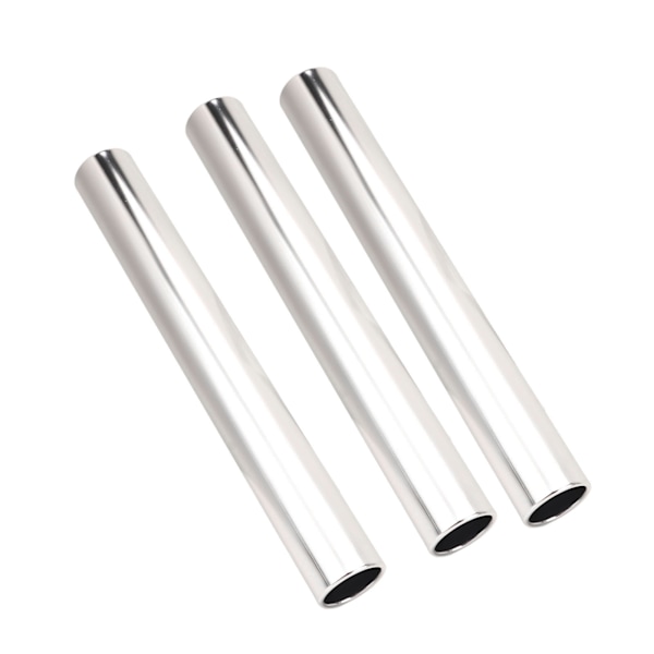 3st aluminiumlegering banfältstafettbatonger Spårbatonger Raceutrustning för löparlopp Team för löparlopp utomhus studentstafettevenemang Silver