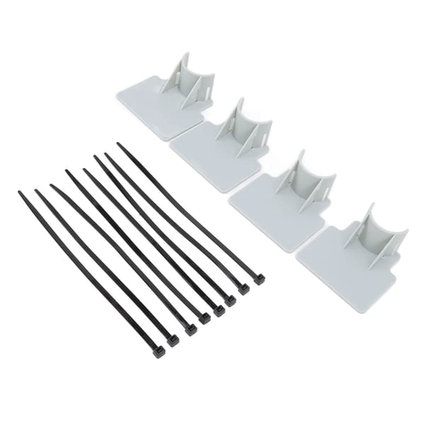 Poolrørholder Justerbar Design Robust ABS Nem Installation Pool Slangholder Grå