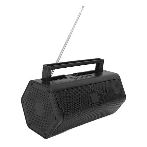 AM FM Radio Utendørs V6 Bluetooth-høyttaler Bærbar radio med teleskopantenne