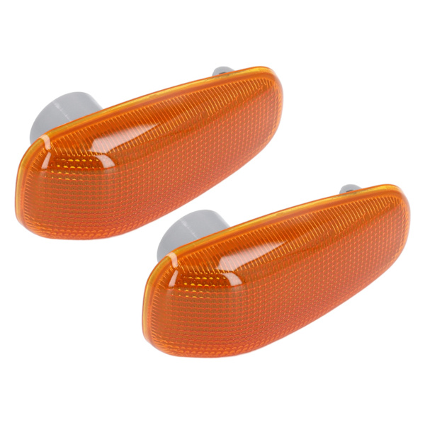 2PCS Side Marker Light Lens with Gaskets Replacement for DODGE SPRINTER 2500 3500 2003-2006 Yellow