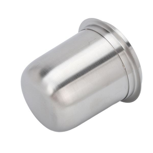Doseringskopp 150 ml 58 mm handsfree rostfritt stål Universal inverterad kaffepulverkopp för kaffemaskin Silver