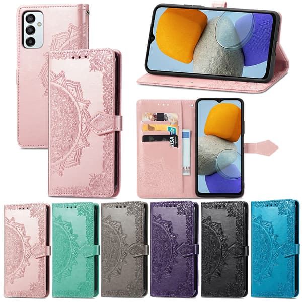 Samsung Galaxy A51 - Mandala Plånboksfodral - Roséguldblå[LD] blue Samsung A56 / A36 / A37