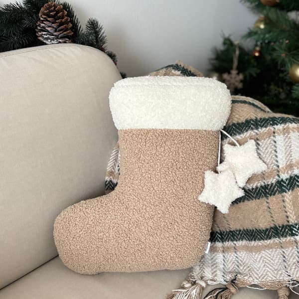 Julepude Beige strømpe