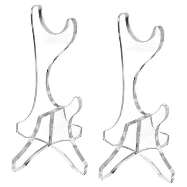 2st Sword Stand Akryl Stabil Lätt att installera Unikt multifunktionellt displayställ för Wand Hem Vardagsrum Transparent