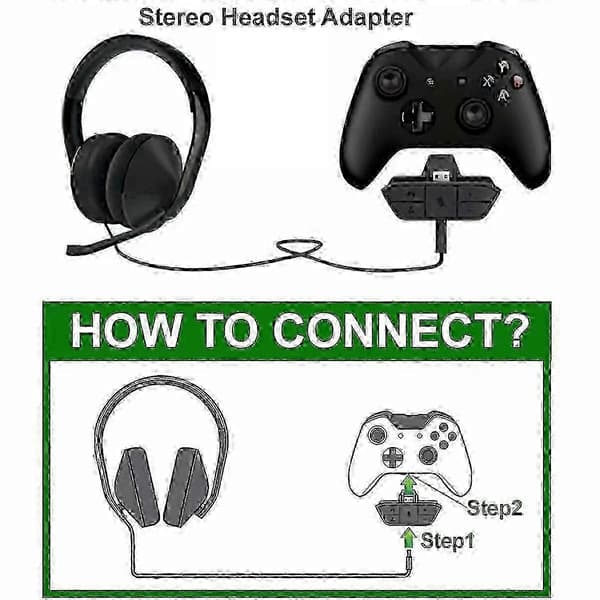 Stereoheadsetadapter til Xbox One og Series XS-controller