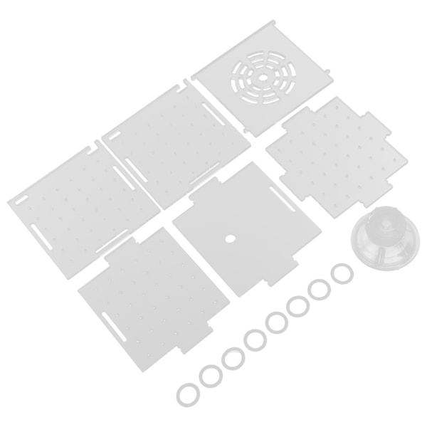 Fiskisoleringslåda Akryl Fiskuppfödningslåda Akvarium kläckeri för bebisfiskar Räkor Enkel minilåda 8x8x8