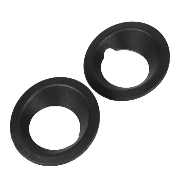 2 stk. Frontfanger Tåkelys Ring Deksel 51113400912 Svart Erstatning for X3 E83 2004‑2006