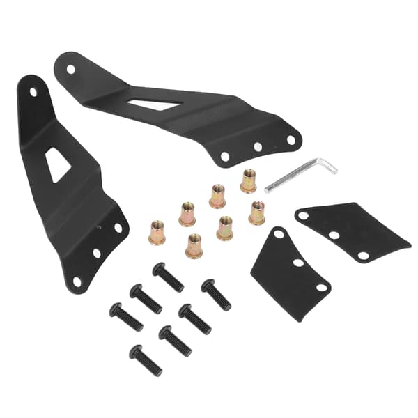 Upper Windshield LED Curved Light Bar Mount Bracket Kit Replacement for Chevrolet Silverado 1500 2500HD 3500 2001-2006