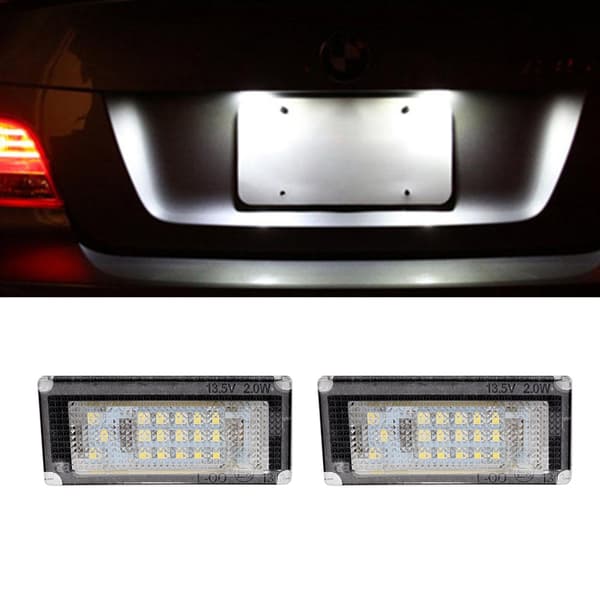 1 Pair 6000K 18 LED License Plate Light for ONE R50 2001-2006
