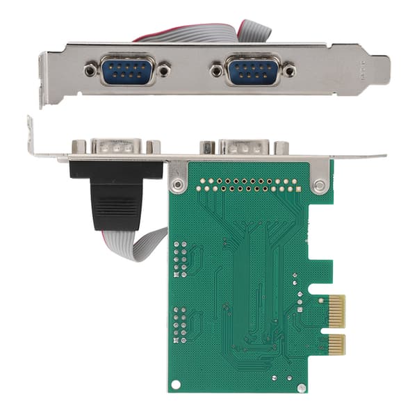 PCI-E PCI Express 2-ports RS-232 seriell portadapter