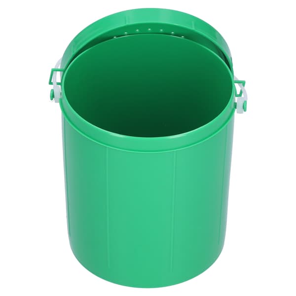 Plastbøtte for agn med ventilasjon, bærbar, for meitemark