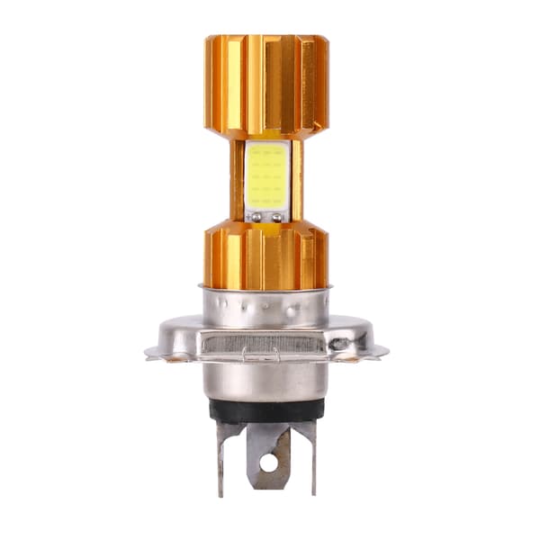 DC 12V 18W H4 LED COB Motorcykel Forlygte Lampe Hvidt Lys Universal