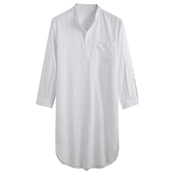Puuvillainen Valkoinen Unipaita Miehille 3XL
