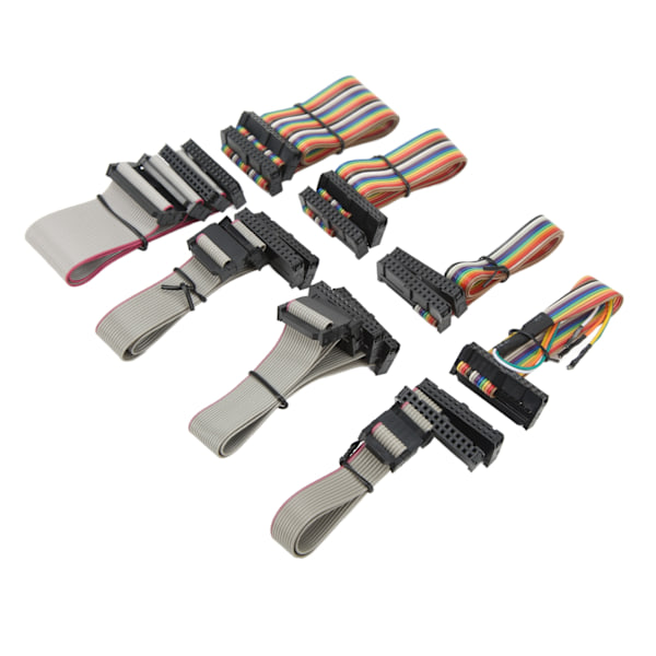8 stk. ECU Programmer Chip Tuning Tool Fuldt Kabel Sæt Slidstærkt Stabil Ydeevne til KTAG V7.020 V2.25 Rød PCB