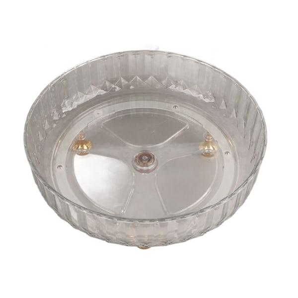 Spice Organizer Bin 360° Rotation Multifunktion Snack Frukthållare för kök Skafferi Badrumsskåp Hög Transparent