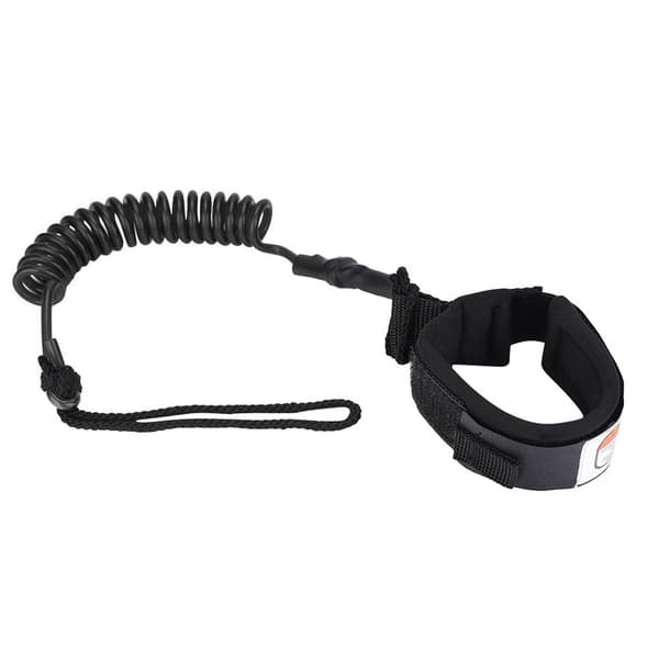 Spiral Surfboard Leash 5mm Benrep för Stand Up Paddle Board Svart
