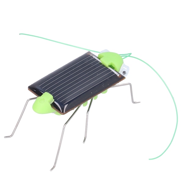 Solar Powered Walking Grasshopper Toys Power Solar Insect Educational Toy for Kids Green