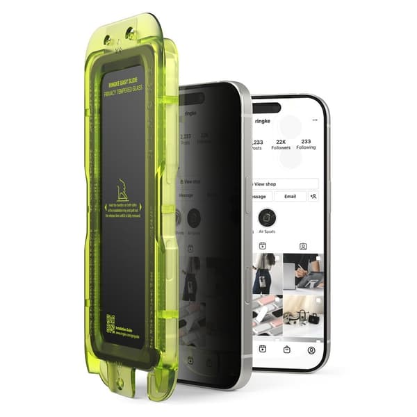 Ringke Yhteensopiva iPhone 17 2PACK Easy Slide Näytönsuoja Yksityisyys 90
