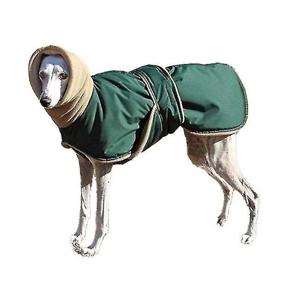 Vanntett Refleks Vinterjakke for Hund - Grønn (Små til Store Hunder)