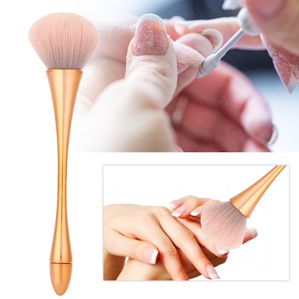 Myk negle støvbørste Nail Art Powder Støvfjerningsbørster Manikyr DIY Verktøy 5