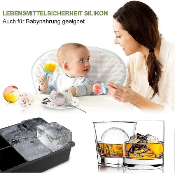 Isbitform, isballform, silikonisbitform med 6 rom