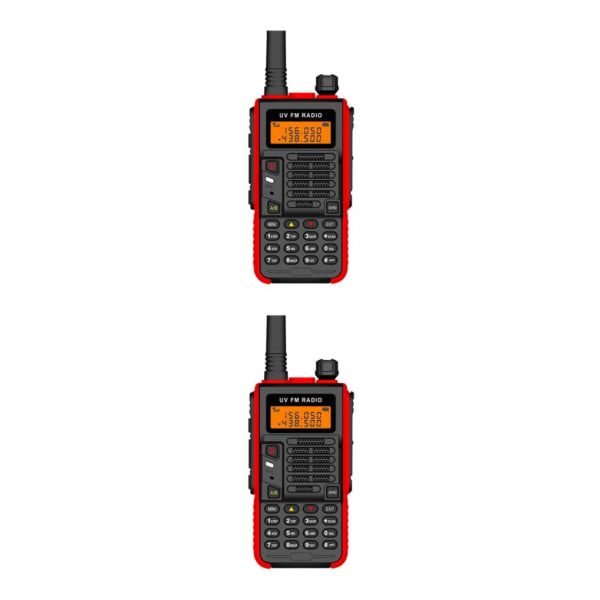 1/2/3 High Power -X5 Plus för säker och stabil kommunikation black red 2Set